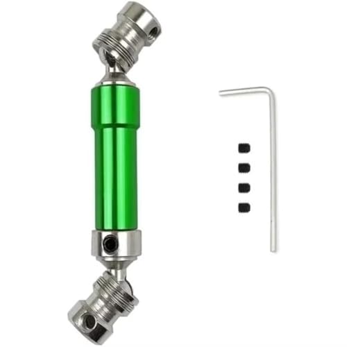 Kompatibel Mit Wltoys 12427 12423 12428 12429 1/12 RC-Auto-Upgrade-Teile Zubehör Metall-Hinterradantriebswelle 80 Mm - 100 Mm RC Auto Antriebswelle(Green) von APMXQWIL
