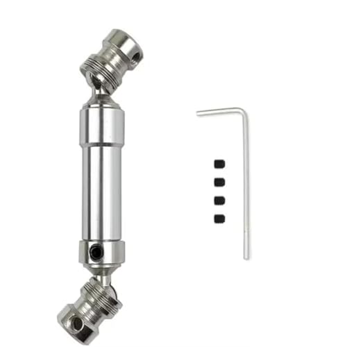 Kompatibel Mit Wltoys 12427 12423 12428 12429 1/12 RC-Auto-Upgrade-Teile Zubehör Metall-Hinterradantriebswelle 80 Mm - 100 Mm RC Auto Antriebswelle(Silver) von APMXQWIL