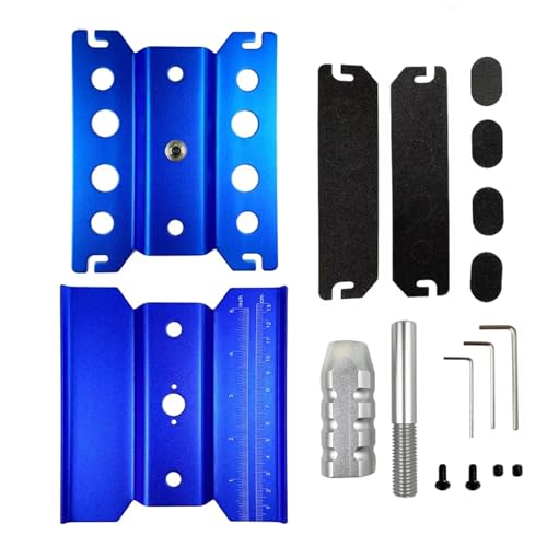 RC Autoteile Kompatibel Mit 1/8 1/10 Autos LKW Für Buggy Aluminiumlegierung RC Auto Arbeitsständer Reparatur Workstation Montage Für Plattform 360 Grad Drehung(Blue) von APMXQWIL