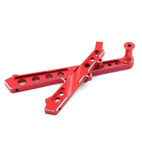 RC Autoteile Kompatibel Mit ARRMA Für Limitless V1 Für Infraction 6S Für BLX 1/7 RC Autoteile Zubehör 2 Stück Metall Vorne Und Hinten Für Chassisstrebe(Red) von APMXQWIL