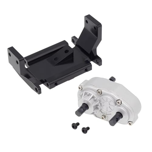 RC Autoteile Kompatibel Mit Axial Für SCX10 D90 D110 TF2 1/10 RC Crawler Teile Metall D90 Getriebe Verteilergetriebe Mit 72MM Halterung(White) von APMXQWIL