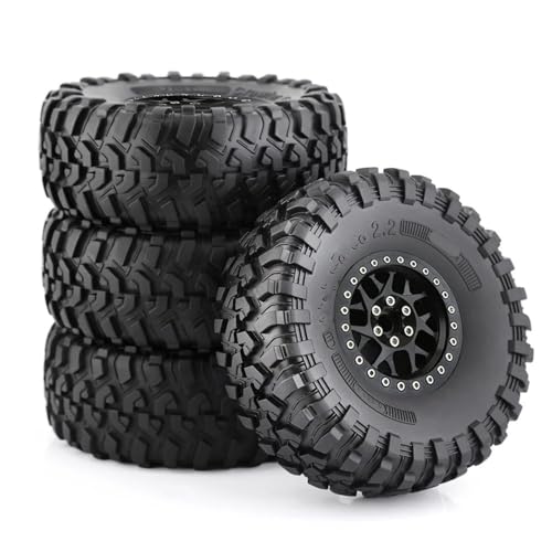 RC Autoteile Kompatibel Mit Axial Für SCX10 Für Wraith RR10 YK4082 4 Stücke 135mm Metall 2,2 "Beadlock Felge Reifen Set Für 1/8 1/10 RC Crawler Auto von APMXQWIL