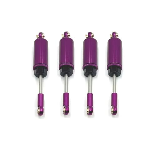 RC Autoteile Kompatibel Mit MJX 14209 14210 Metall Stoßdämpfer Öl Dämpfer 1/14 RC Auto Upgrade Teile Zubehör(Purple) von APMXQWIL