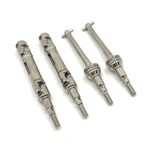 RC Autoteile Kompatibel Mit MJX Für Hyper Go 14209 14210 4 Stück Metall Vorne Und Hinten Antriebswelle CVD Antriebswelle 1/14 RC Auto Upgrade Teile Zubehör(White) von APMXQWIL
