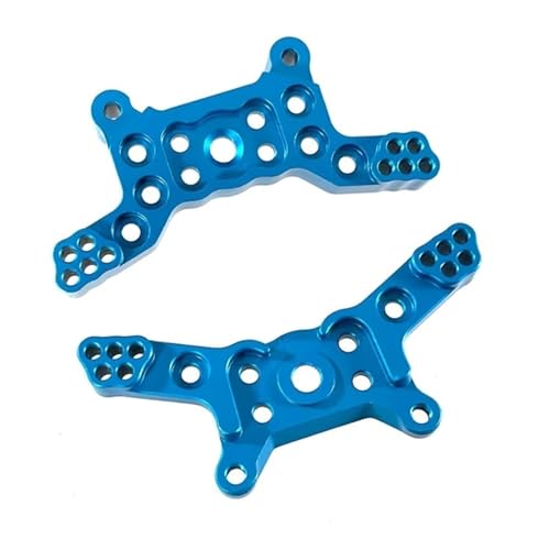 RC Autoteile Kompatibel Mit MJX Für Hyper Go H14BM 14209 14210 1/14 RC Auto Upgrade-Teile Vorne Und Hinten Stoßdämpferturm(Blue) von APMXQWIL