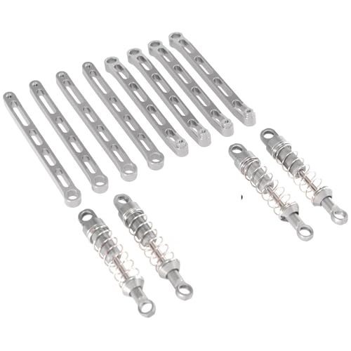 RC Autoteile Kompatibel Mit MN Für MN168 Für MN78 1/12 RC Auto Metall Upgrade Extern Für Frühling Stoßdämpfer Feste Stange Teile Zubehör(Gray) von APMXQWIL