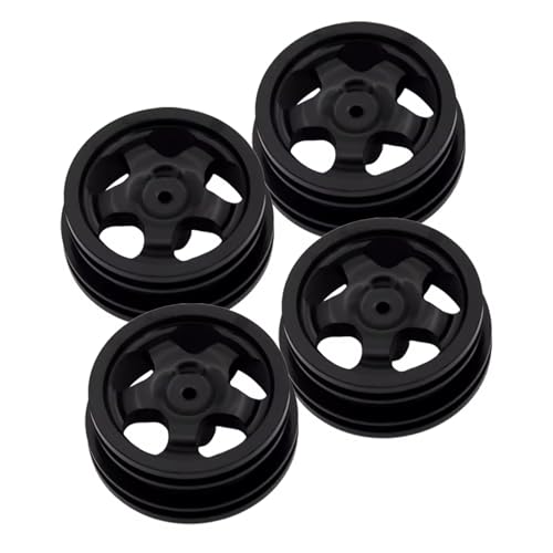 RC Autoteile Kompatibel Mit MN Für MN82 LC79 Für Cherokee 1/12 RC Auto Upgrades Teile Zubehör Auto Metall Reifen Hub Felge(Black) von APMXQWIL