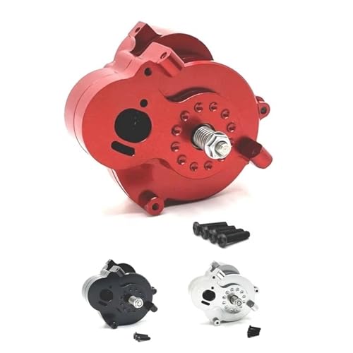 RC Autoteile Kompatibel Mit MN128 MN86 MN86S MN86K MN86KS Metallgetriebe Getriebegehäuse Und Getriebe 1/12 RC Crawler Autoteile(Red,Gearbox and Gear) von APMXQWIL