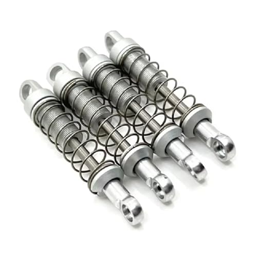 RC Autoteile Kompatibel Mit MN168 Für MN78 1/12 RC Autoteile Zubehör 4 Stück Metall-Stoßdämpfer Vorne Und Hinten(White) von APMXQWIL