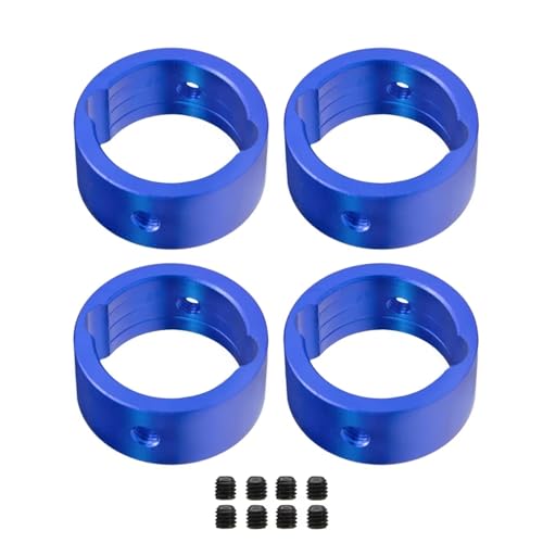 RC Autoteile Kompatibel Mit TRAXXAS 1/5 Für X-MAXX 1/6 Für XRT RC-Autoteile 4-TLG. Metall-Antriebsbecherverstärkung Differential-Antriebsbecherhülse(Blue) von APMXQWIL