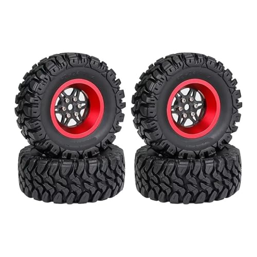 RC Autoteile Kompatibel Mit TRX4M Für SCX24 AX24 Für FCX24 4 Stücke 62mm 1,2 "Carbon Faser Beadlock Rad Reifen Set Für 1/18 1/24 RC Crawler Auto Teile(B) von APMXQWIL