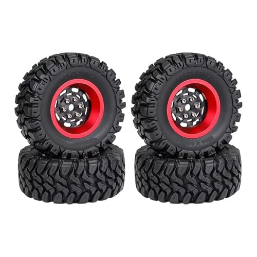 RC Autoteile Kompatibel Mit TRX4M Für SCX24 AX24 Für FCX24 4 Stücke 62mm 1,2 "Carbon Faser Beadlock Rad Reifen Set Für 1/18 1/24 RC Crawler Auto Teile(ColorC) von APMXQWIL