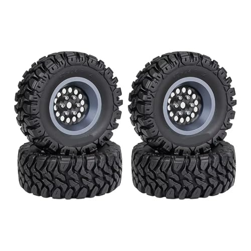 RC Autoteile Kompatibel Mit TRX4M Für SCX24 AX24 Für FCX24 4 Stücke 62mm 1,2 "Carbon Faser Beadlock Rad Reifen Set Für 1/18 1/24 RC Crawler Auto Teile(LL) von APMXQWIL