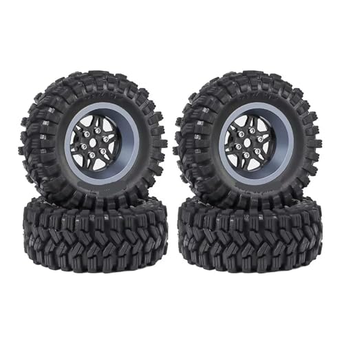 RC Autoteile Kompatibel Mit TRX4M Für SCX24 AX24 Für FCX24 4 Stücke 62mm 1,2 "Carbon Faser Beadlock Rad Reifen Set Für 1/18 1/24 RC Crawler Auto Teile(V) von APMXQWIL