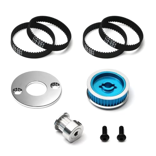 RC Autoteile Kompatibel Mit Tamiya Für TT02 1/10 RC Auto Geräuscharmer Riemenantrieb 16T 40T Getriebesystem DIY Modifizieren Von Teilen(1 Set with 4 Belts) von APMXQWIL