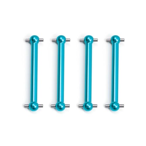 RC Autoteile Kompatibel Mit Tamiya Für TT02B 1/10 RC Autoteile 4 Stück Metall Für Universal-Antriebswelle Antriebswelle CVD Dogbone(Blue) von APMXQWIL