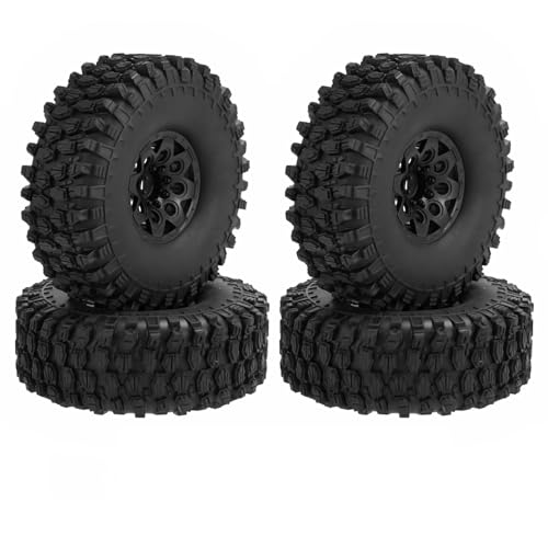 RC Autoteile Kompatibel Mit Traxxas Für TRX4 D90 Für SCX10 II III Für Redcat Für MST 4PCS 120mm 1,9 Beadlock Felgen-Reifen-Set Für 1/10 RC Crawler Car von APMXQWIL