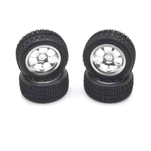 RC Autoteile Kompatibel Mit WLtoys Für WPL Für MN LC Für JJRC Für Henglong 1/18 1/16 1/14 1/12 RC-Auto-Upgrade-Teile Metall-Radnabenreifen(Silver) von APMXQWIL