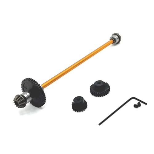 RC Autoteile Kompatibel Mit Wltoys 124007 124016 124018 124019 Mittelantriebswellenbaugruppe 44T Untersetzungsgetriebe 19T 27T Motorgetriebe 1/12 RC Autoteile(Yellow) von APMXQWIL