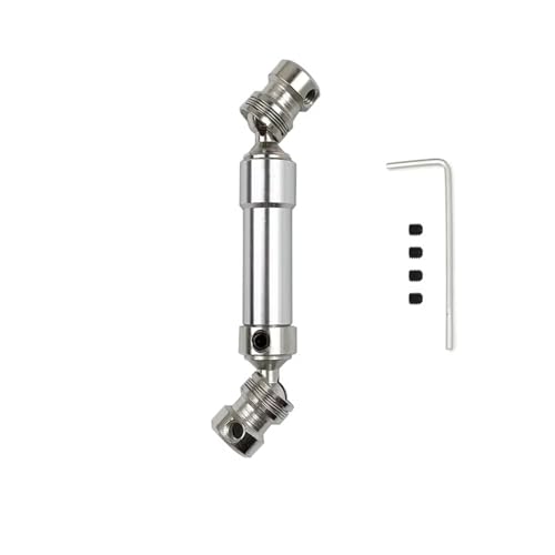 RC Autoteile Kompatibel Mit Wltoys 12427 12423 12428 12429 Metall Hintere Antriebswelle 80mm-100mm 1/12 RC Auto Teile Zubehör(White) von APMXQWIL