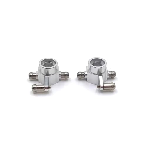 RC Autoteile Kompatibel Mit Wltoys 284131 K969 K979 K989 K999 P929 P939 1/28 RC Auto Upgrade Teile 2 PCS Metall Hintere Lenkung Tasse(White) von APMXQWIL