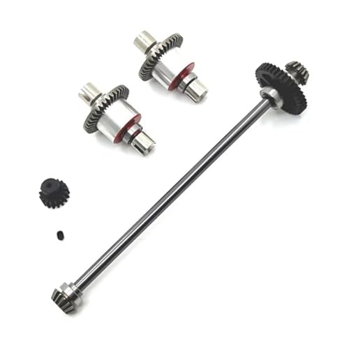 RC Autoteile Kompatibel Mit Wltoys A949 A959 A969 A979 K929 Metalldifferential Und Zentraler Antriebswellenbaugruppe 17T 38T Getriebe 1/18 RC Autoteile(Black) von APMXQWIL