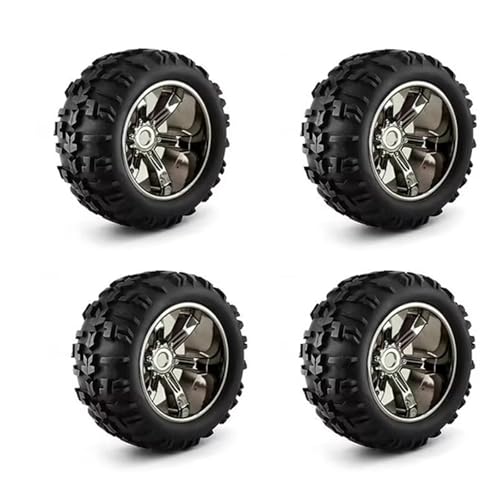 RC Reifen Felgen Kompatibel Mit ARRMA Für TRAXXAS 1/10 RC-Autos, Upgrade-Teil, Zubehör Für Buggy, 150 Mm Reifen, LKW-Reifen, Radreifen, 17 Mm Sechskant(Brown) von APMXQWIL