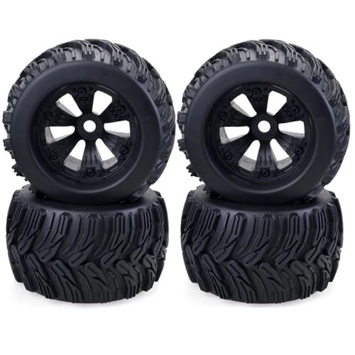 RC Reifen Felgen Kompatibel Mit ARRMA Für Traxxas 4PCS 1/8 Räder Reifen 170mm 165mm Reifen Rad 17mm Sechskantnabe Gummischwamm Für 1/8 RC Auto LKW Buggy(170 * 92) von APMXQWIL