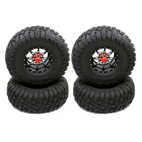 RC Reifen Felgen Kompatibel Mit Axial Für SCX10 90046 AXI03007 Für Traxxas TRX-4 4-teiliges 1,9 Beadlock-Radfelgen-Gummireifen-Set Für 1/10 RC Crawler Car RC Reifen Felgen Kompatibel Mit Axial Für SCX10 90046 AXI03007 Für Traxxas TRX-4 4-teiliges 1,9 Beadlock-Radfelgen-Gummireifen-Set Für 1/10 RC Crawler Car von APMXQWIL