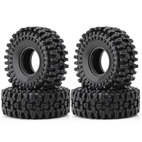 RC Reifen Felgen Kompatibel Mit Axial Für SCX10 Für Capra Für Traxxas Für TRX4 Für Redcat 1/10 RC Crawler Auto 120 Mm 1,9 Zoll Weicher Gummireifen von APMXQWIL
