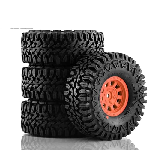 RC Reifen Felgen Kompatibel Mit Axial Für SCX10 Für Wraith 90018 RR10 Bomber RBX10 RC 1,9" Beadlock Buggy Bully Comp Felgenreifen 115 * 45MM RC Crawler(Color6) von APMXQWIL