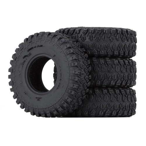 RC Reifen Felgen Kompatibel Mit Axial Für SCX24 90081 Upgrade-Reifen 4 Stück 1,0 Zoll Weiche Gummi-Allradreifen 50 X 20/54 X 23 Mm Für 1/24 RC Crawler Car(B) von APMXQWIL