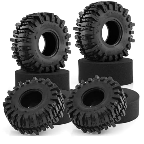 RC Reifen Felgen Kompatibel Mit Axial SCX10 90046 AXI03007 TRX4 1: 10 RC Crawler Auto Ersatz 4PCS 120MM 1,9 Zoll Gummi Offroad-Reifen Radreifen RC Reifen Felgen Kompatibel Mit Axial SCX10 90046 AXI03007 TRX4 1: 10 RC Crawler Auto Ersatz 4PCS 120MM 1,9 Zoll Gummi Offroad-Reifen Radreifen von APMXQWIL