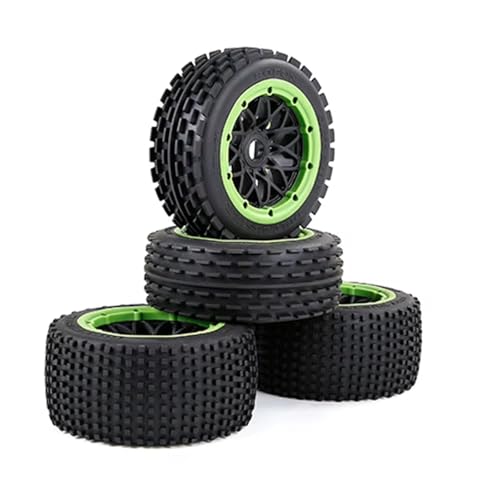RC Reifen Felgen Kompatibel Mit HPI Für ROFUN Für ROVAN KM Für Baja 5B 1/5 RC-Autoteile Offroad-Reifen Vorne Und Hinten, Verdickter Radsatz RC Reifen Felgen Kompatibel Mit HPI Für ROFUN Für ROVAN KM Für Baja 5B 1/5 RC-Autoteile Offroad-Reifen Vorne Und Hinten, Verdickter Radsatz von APMXQWIL