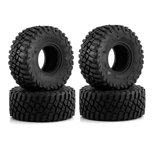 RC Reifen Felgen Kompatibel Mit SCX24 Für AX24 TRX4M (T1017), 58 X 24 Mm, Alle Super Soft Sticky 1.0 Radreifen Für 1/18 1/24 RC Crawler RC Autoreifen von APMXQWIL