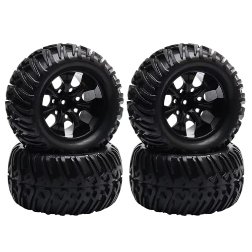 RC Reifen Felgen Kompatibel Mit Traxxas Für Arrma Für Redcat Für HSP 1/10 RC Für Monster Truck Für Buggy 128 Mm Reifen-Rad-Schaumstoffeinsätze 12 Mm Sechskant von APMXQWIL