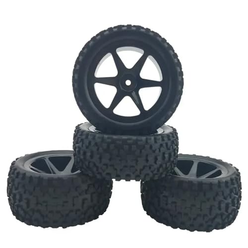 RC Reifen Felgen Kompatibel Mit WLtoys 144001-02 124019 124018 124017 124016 1/10 1/12 1/14 RC Autos Upgrade Rad Ersatz Par Große Reifen Verbreiterung Reifen(Black,A) von APMXQWIL