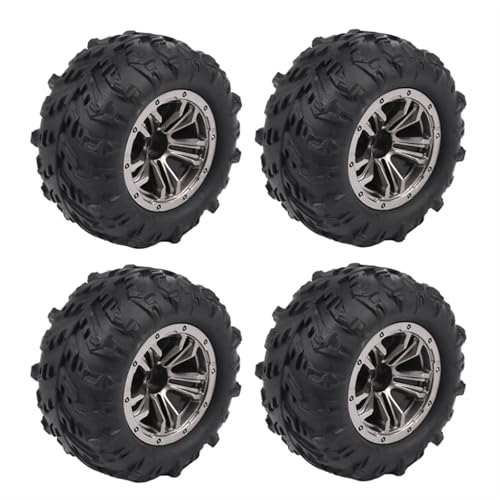 RC Reifen Felgen Kompatibel Mit Xinlehong Q901 Q902 Q903 9130 9136 9137 9138 Für Hosim 1/16 RC-Auto-Upgrade-Teile, 4 Stück, 80 Mm Radreifen von APMXQWIL