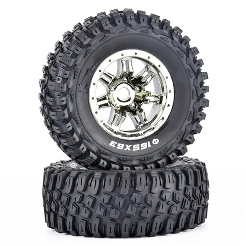 RC Reifen Felgen Kompatibel Mit ZD Für DBX-07-Reifen 1/7 Short Card Für Desert Card Geländewagen-Grip-Reifen, Modifikations-Upgrade-Reifen 8642/8643(B) von APMXQWIL