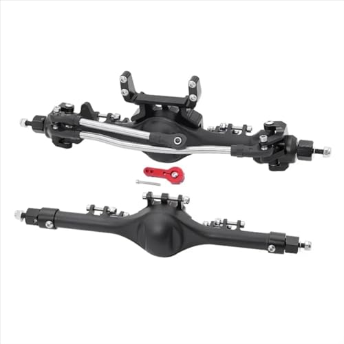 RC Vorder Hinterachse Kompatibel Mit Axial Für SCX10 II 90046 90047 1/10 RC Crawler Car Upgrade-Teile, Aluminiumlegierung, Vorne Und Hinten, Gerade, Komplette Achsen von APMXQWIL