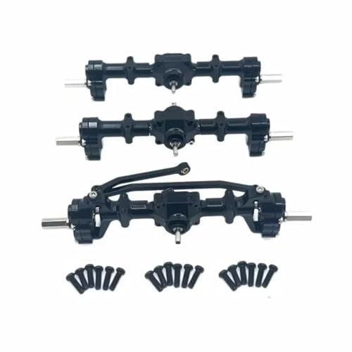 RC Vorder Hinterachse Kompatibel Mit WPL B16 B36 1/16 RC-Auto-Upgrade-Teile, Modifikation, Ersatzmetall, Vorder-, Mittel- Und Hintertürachsen, Sechsradantrieb von APMXQWIL