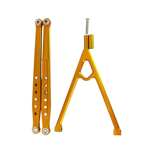 RC Zugstange Compatible Avec AXIAL Pour SCX10 Barre De Support Trigon Et Lien De Suspension Inférieur Arrière En Alliage D'aluminium, Pièces RC 1/10, 3 Pièces, 130mm(Yellow) von APMXQWIL