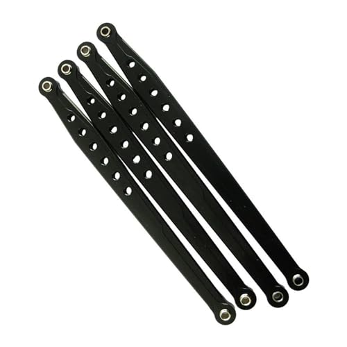 RC Zugstange Kompatibel Mit AXIAL SCX10 Für Wrangler AX80043 1/10 RC CAR Crawler Upgrade-Teile 4 Stück Aluminium Lower Suspension Link Rod Linkage(Black) von APMXQWIL
