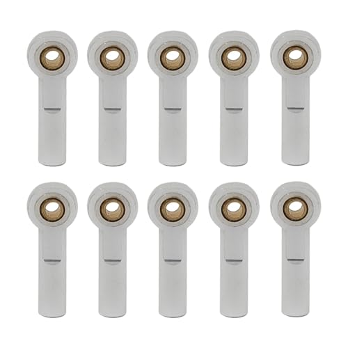 RC Zugstange Kompatibel Mit Axial Für SCX10 II D90 D110 Für Tamiya CC01 1/10 RC Auto Boot Auto Flugzeug Teile M3 27MM Link Spurstangenkopf Kugelgelenkenden(Silver) von APMXQWIL