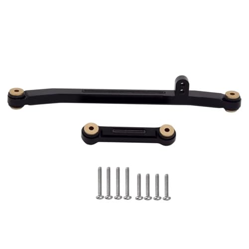 RC Zugstange Kompatibel Mit Axial Für SCX24 Für Deadbolt C10 Für JLU Für Gladiator Für Bronco 1/24 RC Crawler Car Lenkstange Mit Kugelkopf(Black) von APMXQWIL