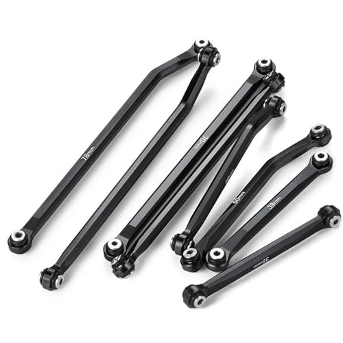 RC Zugstange Kompatibel Mit Axial Für SCX24 Für Gladiator AXI00005 1/24 RC Crawler Auto Upgrades Teile Zubehör 8PCS Chassis Links Verknüpfung(Black) von APMXQWIL