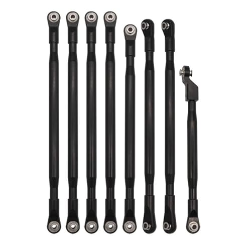 RC Zugstange Kompatibel Mit Axial Für SCX6 AXI05000 Für JLU 1/6 RC Crawler Auto Upgrades Teile Metall Link Rod Linkage Krawatte Stange Zugstange(Black) von APMXQWIL