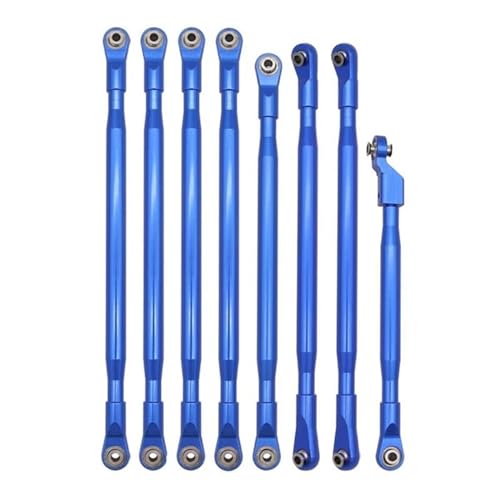 RC Zugstange Kompatibel Mit Axial Für SCX6 AXI05000 Für JLU 1/6 RC Crawler Auto Upgrades Teile Metall Link Rod Linkage Krawatte Stange Zugstange(Blue) von APMXQWIL