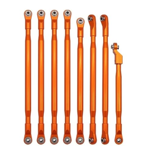 RC Zugstange Kompatibel Mit Axial Für SCX6 AXI05000 Für JLU 1/6 RC Crawler Auto Upgrades Teile Metall Link Rod Linkage Krawatte Stange Zugstange(Orange) von APMXQWIL