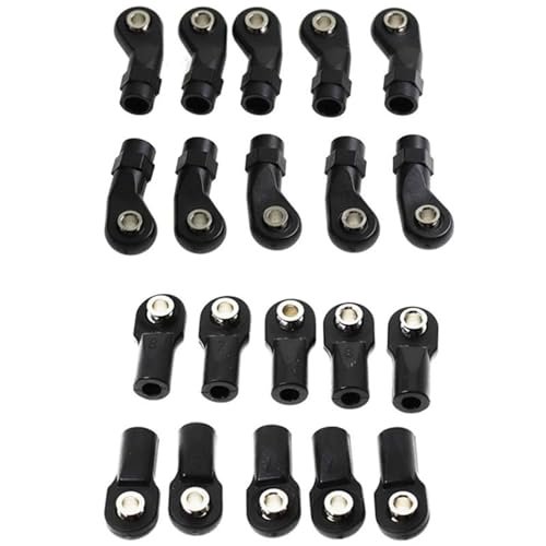RC Zugstange Kompatibel Mit Axial Scx10 II 90046 Für Traxxas Trx4 1/10 RC Zubehör 20 Stück Kunststoff M4 Stangenende Verbindungsgestänge Kugeln Gelenkkopf RC Zugstange Kompatibel Mit Axial Scx10 II 90046 Für Traxxas Trx4 1/10 RC Zubehör 20 Stück Kunststoff M4 Stangenende Verbindungsgestänge Kugeln Gelenkkopf von APMXQWIL